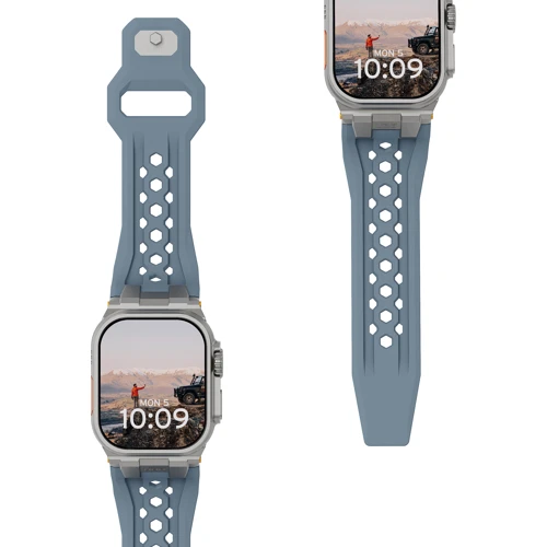 Urban Armor Gear UAG Monarch Cloud Blue/Titanium (194158114136) for Apple Watch 44/45/49mm