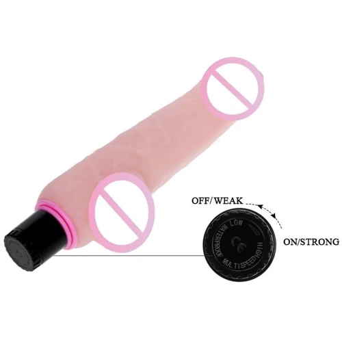 Вибратор The Realistic Cock Vibrator Flesh 24 см