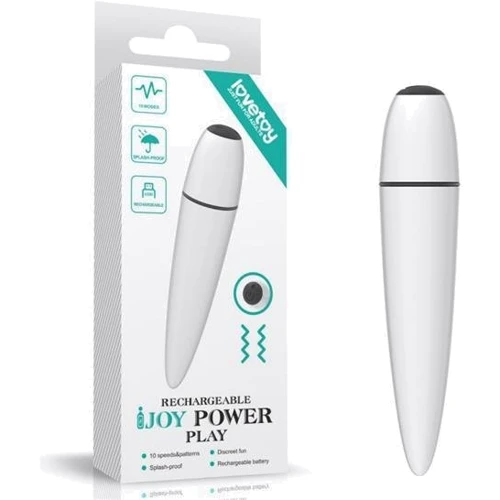 Клиторальный вибратор LoveToy IJOY Rechargeable Power Play White