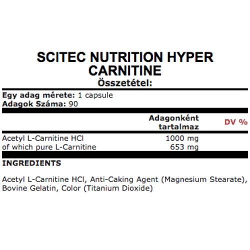 Жиросжигатель Scitec Nutrition Hyper Carnitine, 90 caps: Пол Унисекс