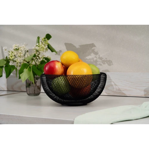 Конфетница Корзина Ardesto Midori 25х25х12см, металл, черная (AR0902B)