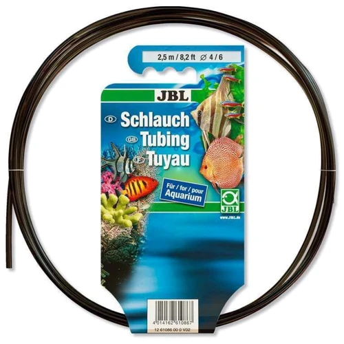 Гибкий шланг JBL Aquarium tubing GREY 61086 для воды для аквариумов и прудов 4/6 мм 2.5 м (144242)