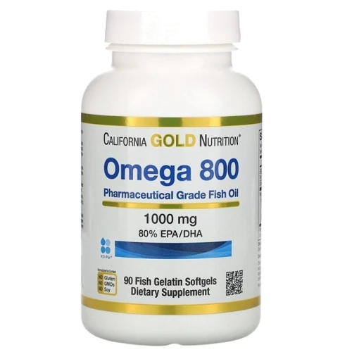 California Gold Nutrition Omega 800 Омега-3 90 желатинових капсул