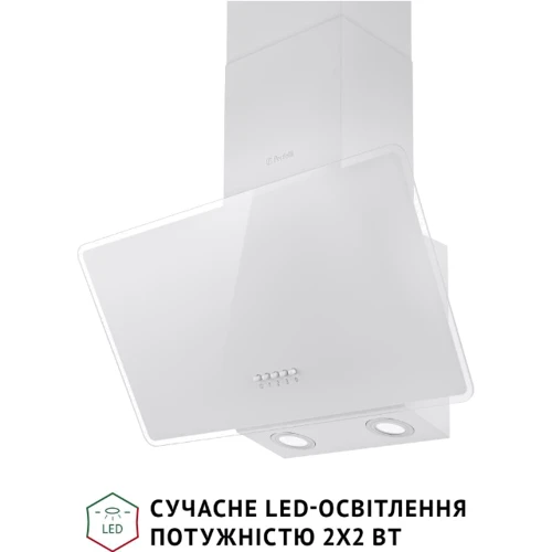 Витяжка Perfelli VICCO 6HM BIANCO: Матеріал корпусу металл / стекло