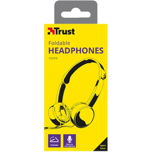 Наушники Trust Nano Foldable Headphones Yellow фото 9