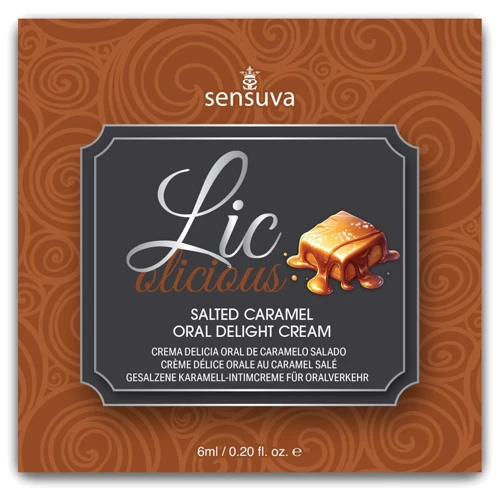 Пробник геля для минета Sensuva Lic-o-licious Salted Caramel (6 мл): Тип Гель