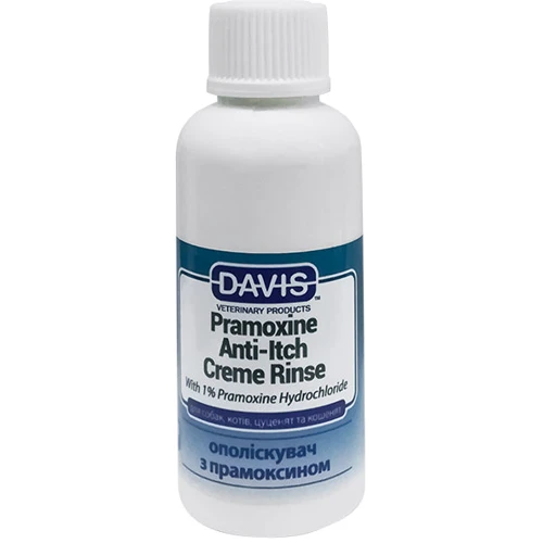 

Кондиционер от зуда с 1% прамоксин гидрохлоридом Davis Pramoxine Anti-Itch Creme Rinse для собак и котов 50 мл