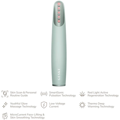 Устройство для укрепления и тонизации кожи лица GESKE Skin Firming Wand 7в1 green фото 3