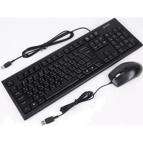 Комплект проводной A4Tech OP-720 USB Black KRS-85+OP-720, (KRS-8572 Black): Интерфейс подключения USB