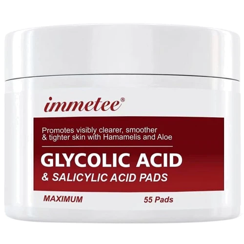 Immetee Glycolic & Salicylic Acid Pads Пилинг-пады с гликолевой и салициловой кислотой 55 шт.