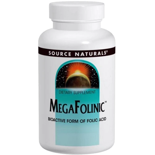Source Naturals MegaFolinic Bioactive form of folic acid (В9) 800 mcg 120 tabs