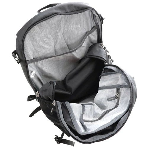 Рюкзак Рюкзак Deuter StepOut 12 цвет 7000 black (3810215 7000): Дополнительно фиксатор для ключей, Ручка для переноса, Отделение для документов, Карман для бутылки, боковые карма