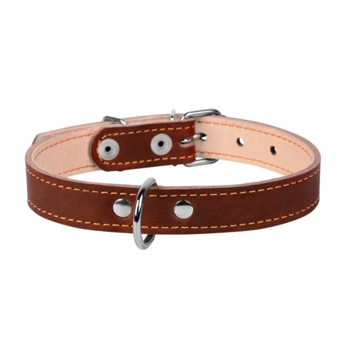 Ошейник Collar для собак двойной 1.4x27-35 см коричневый