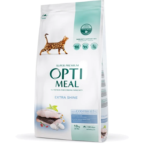 Сухой корм Optimeal Adult cats для взрослых кошек с высоким содержанием трески 10 кг (4820215364461)