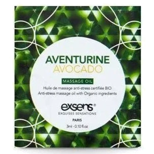 Пробник массажного масла EXSENS Anti-Stress Aventurine Avocado 3мл: Тип Масло