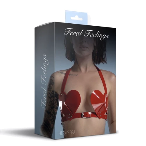 Лиф Сердце Feral Feelings - Hearts Bra Red