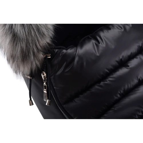 Зимний конверт Cottonmoose Alaska Premium 729/65/107/142 gray (черный-серый)