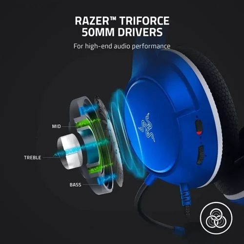 Наушники Razer Kaira X for Xbox Shock Blue (RZ04-03970400-R3M1): Тип конструкции полноразмерные