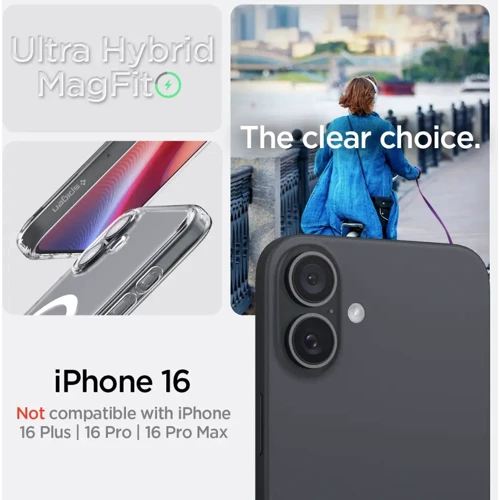 Чехол для iPhone Spigen Ultra Hybrid MagFit White (ACS08205) for iPhone 16 фото 17