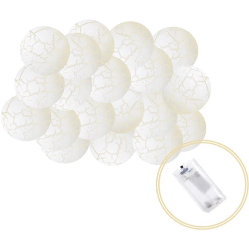 Гирлянда Springos Cracked Cotton Balls 2 м 10 LED теплый белый (CL0069): Количество ламп 10