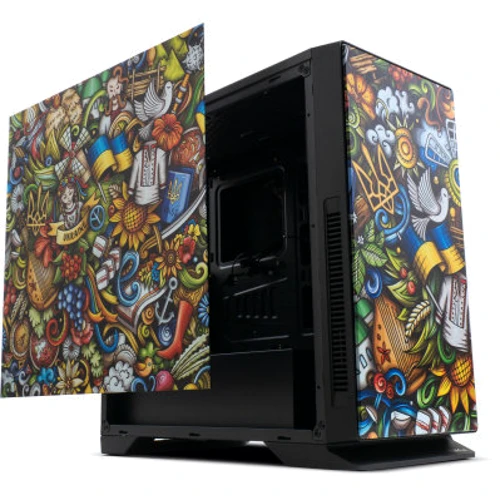 Корпус Vinga Black Widow Ukraine Free (01230011784): Форм-фактор материнской платы ATX