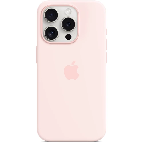 Чехол для iPhone Apple iPhone 15 Pro Silicone Case with MagSafe - Light Pink (MT1F3ZM/A): Материалы Силикон
