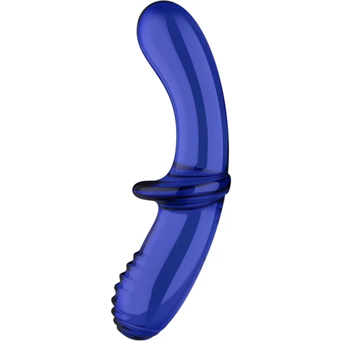 Стеклянный дилдо Satisfyer Double Crystal (light blue)