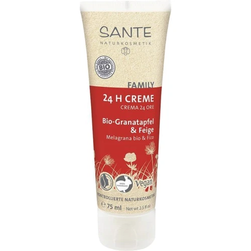 Sante Family Organic Pomegranate & Fig 24h Cream БІО-Крем для обличчя 24ч-захист та догляд з гранатом та марулою 75 ml