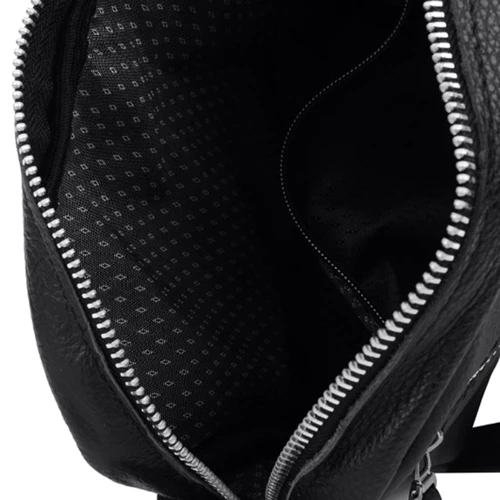 Мужская сумка планшет Borsa Leather черная (1t1025m-black): Тип ручки Плечевой ремень, Без ручки