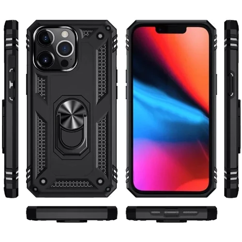 Чохол для iPhone BeCover Military Black для iPhone 13 Pro (707104): Матеріали Силикон
