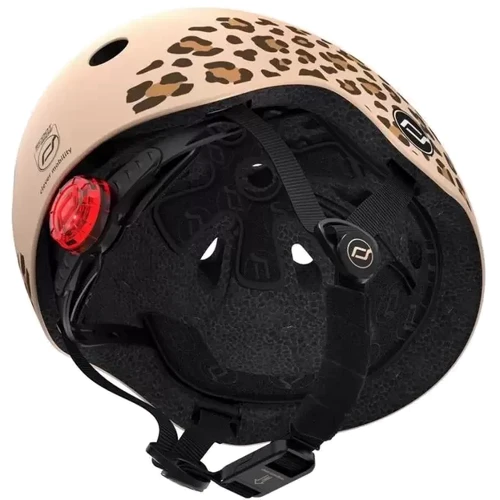 Шлем детский Scoot and Ride Леопард с фонариком 45-51см (SR-181206-LEOPARD): Пол девочка