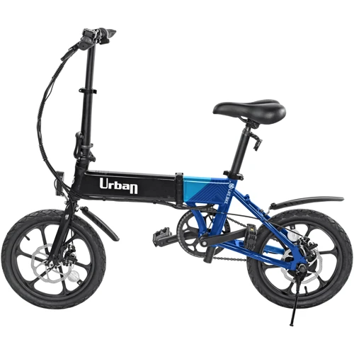 Електровелосипед Like.Bike Urban (Black / Blue): Колір чорний