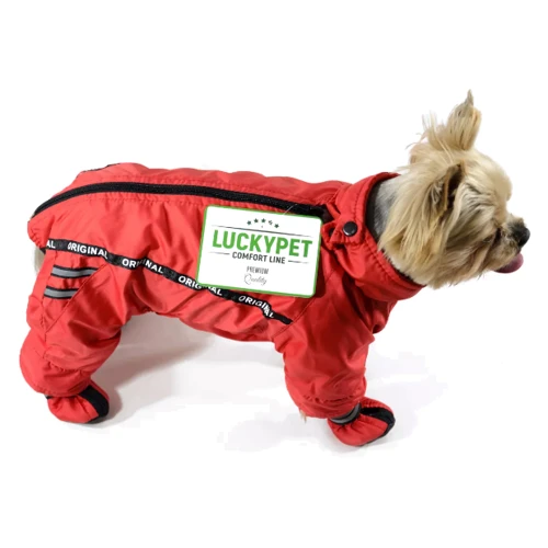 Комбинезон Lucky Pet Фокс йорк-2 красный 34х46 см (483169): Размер животного Средние