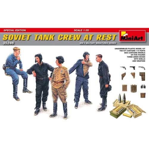 Збірна модель MiniArt Радянський танковий екіпаж відпочинку (MA35246)