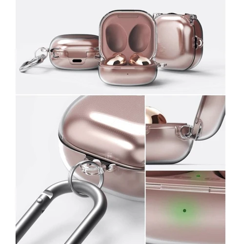 Чехол для наушников Ringke TPU Case Shockproof with Belt Clear (RCS4810) for Samsung Galaxy Buds 2 Pro/Buds 2/Buds Live/Buds Pro фото 5