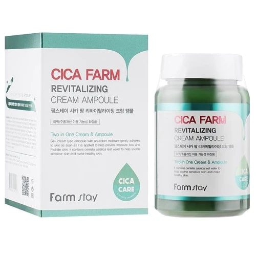 FarmStay Cica Farm Revitalizing Cream Ampoule Крем для обличчя з азіатською центелою 250 ml