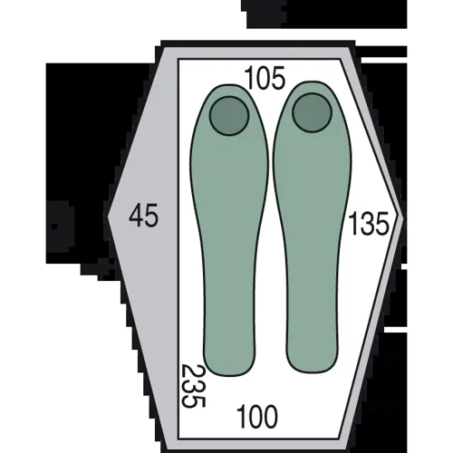 Палатка Pinguin Echo 2 DAC, Green (PNG 141641): Назначение туристические