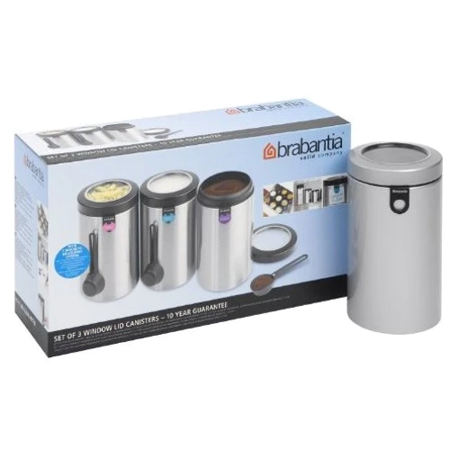 Емкость для хранения Набор емкостей с мерными ложками Brabantia CANISTERS (1,7 л, 3 шт) (42 37 27) фото 4