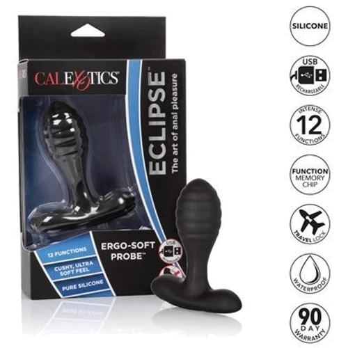 CalExotics Eclipse Ultra-Soft Probe - массажер простаты с вибрацией, 8.25x3.25 см