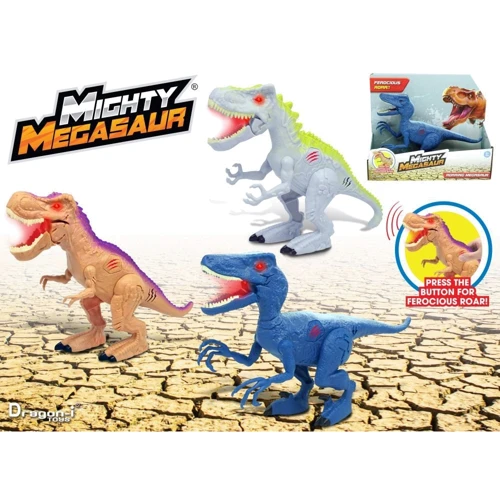Игрушка Могучий Мегазавр T-Rex 22 см со звуком и светом (16900A-3): Рекомендуемый возраст от 3 лет