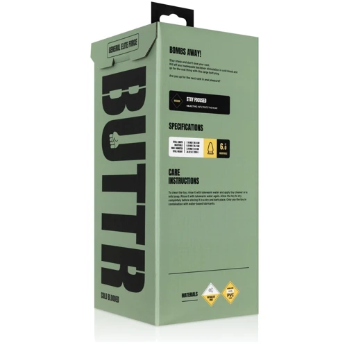 Анальная пробка BUTTR - Cold Blooded Scaled Butt Plug
