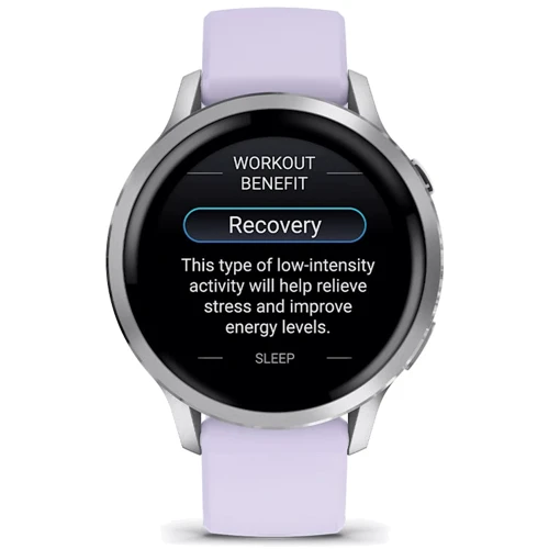 Смарт-годинник Garmin Venu 4 41mm Silver with Periwinkle Silicone Band (010-03013-01)