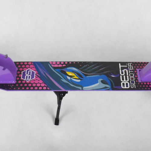 Самокат двоколісний Best Scooter з PU колесами і гумовими грипсами Purple (87725): Максимальне допустиме навантаження, кг 70