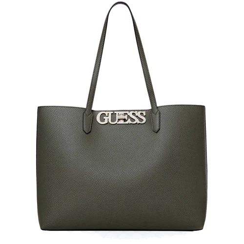Женская сумка тоут Guess Uptown Chic Barcelona Tote оливковая (HWVG7301230-OLV)