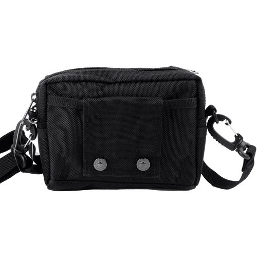 Мужская сумка через плечо Onepolar черная (W3172-black): Фактура Тканая
