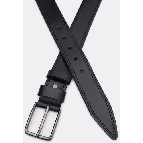 Чоловічий ремінь Borsa Leather чорний (115v1fx63-black): Стать Мужской