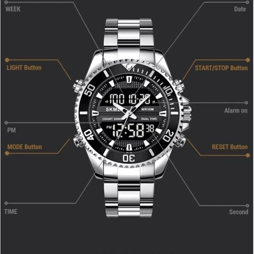 Наручний годинник Skmei Daytona 1209: Водонепроникність 3 ATM