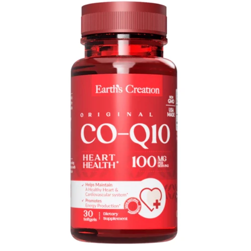 

Earth‘s Creation Co-Q 10 Коэнзим Q10 100 мг 30 гелевых капсул
