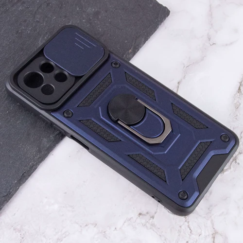 Чехол для телефонов Mobile Case Camshield Serge Magnetic Ring Blue for Xiaomi Mi 11 Lite / Mi 11 Lite 5G: Материал TPU (термополиуретан) и поликарбонат