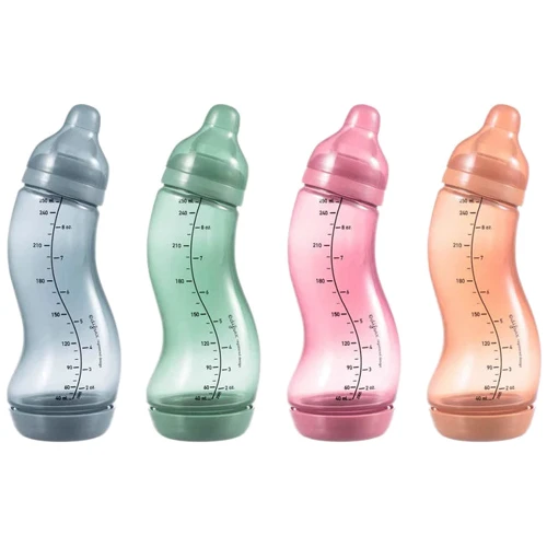 Антиколиковая бутылочка для кормления Difrax S-bottle Natural Trend с силиконовой соской 250 мл Sage (706T Sage) фото 5